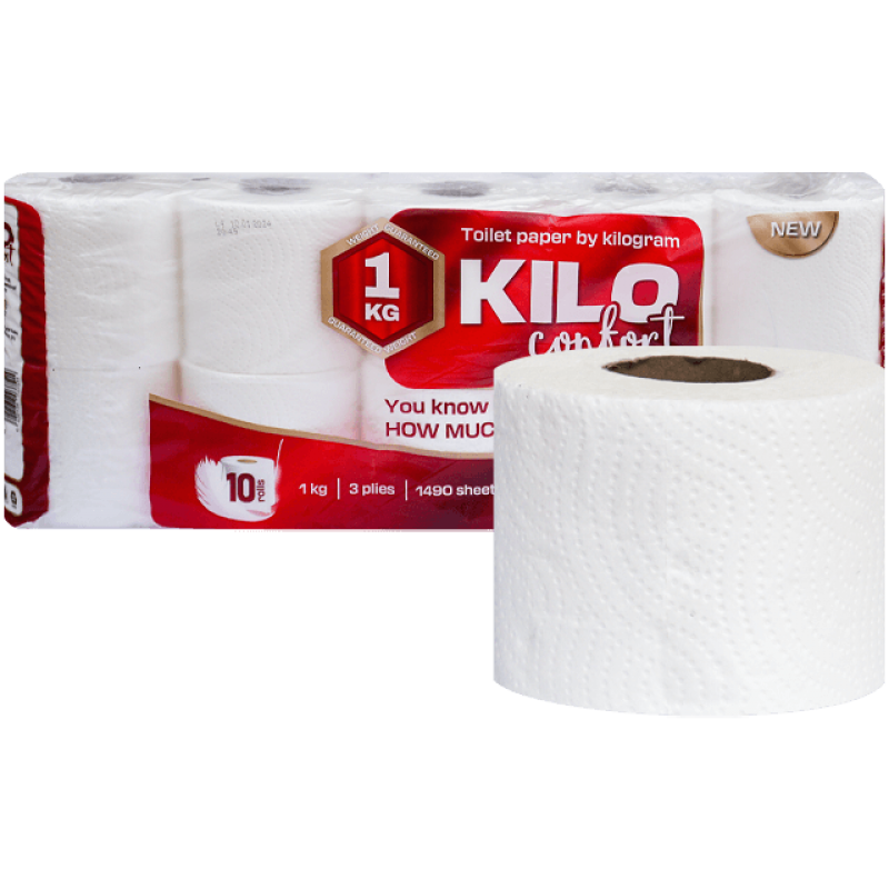 Hartie igienica Kilo 3 straturi 10 role